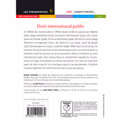 Les Fondamentaux - Mémento de la jurisprudence Droit International Public