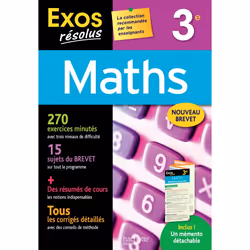 ISBN Exos résolus - Maths 3e, Éducatif, Français, 240 pages
