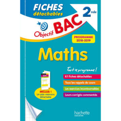 Objectif Bac Fiches détachables Maths 2nde (Broché)