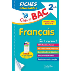 Objectif Bac Fiches détachables Français 2nde (Broché)