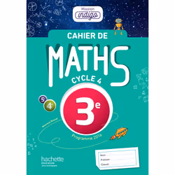 ISBN Cahier de maths Mission Indigo 3e - éd. 2017, Éducatif, Français, 72 pages