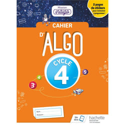 Cahier Algo Mission Indigo Cycle 4 - Ed. 2018 (Broché)