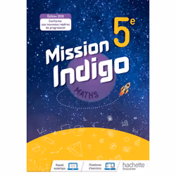 ISBN Mission Indigo mathématiques cycle 4 / 5ème - Livre élève - éd. 2020, Éducatif, Français, 320 pages