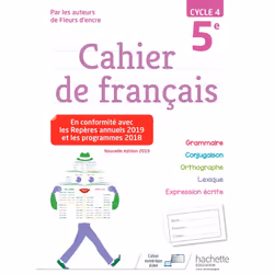 ISBN Cahier de français cycle 4 / 5e - éd. 2019, Éducatif, Français, 128 pages
