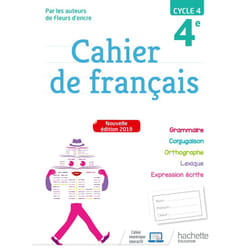 Cahier de français cycle 4 / 4e - éd. 2019 (Broché)