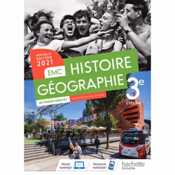 ISBN Histoire - Géographie EMC 3e - Livre élève - Ed. 2021, Éducatif, Français, 432 pages