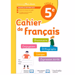 ISBN Cahier de Français cycle 4/5e - cahier d'activités - Ed. 2022, Éducatif, Français, 128 pages