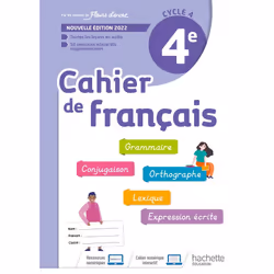 ISBN Cahier de Français cycle 4/4e - cahier d'activités - Ed. 2022, Éducatif, Français, 128 pages