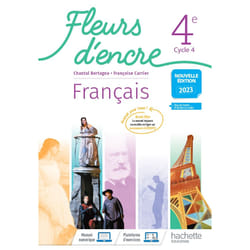 Fleurs d'encre Français 4e - Livre élève - Ed. 2023 (Broché)