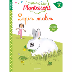 ISBN Lapin malin, niveau 2 - J'apprends à lire Montessori, Éducatif, Français, 32 pages