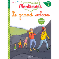 ISBN Le grand volcan, niveau 2 - J'apprends à lire Montessori, Éducatif, Français, 32 pages