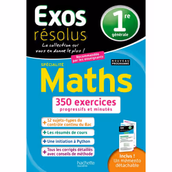 ISBN Exos résolus SPECIALITE Maths 1re, Éducatif, Français, 352 pages