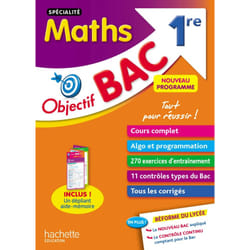 Objectif Bac SPECIALITE Maths 1re (Broché)