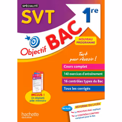 ISBN Objectif Bac SPECIALITE SVT 1re, Éducatif, Français, 288 pages