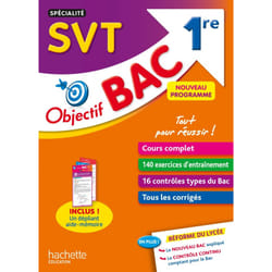 Objectif Bac SPECIALITE SVT 1re (Broché)