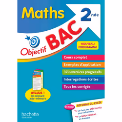 ISBN Objectif Bac Maths 2nde, Éducatif, Français, 304 pages