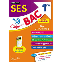 SES spécialité 1re - nouveau programme (Broché)