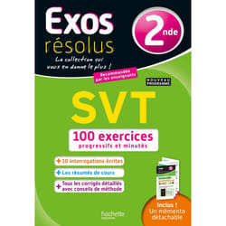 Exos résolus - SVT 2nde (Broché)