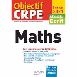 ISBN Objectif CRPE en fiches Maths 2021, Éducatif, Français, 240 pages