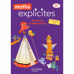ISBN Maths Explicites CE2 - Photofiches - Edition 2021, Éducatif, Français, 144 pages