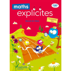 Maths Explicites CM2 - Manuel élève - Edition 2021 (Broché)
