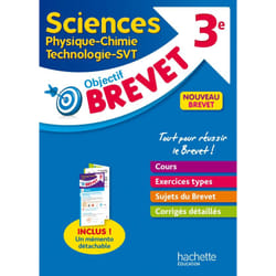 Sciences 3e - Physique chimie, technologie, SVT : nouveau brevet (Broché)
