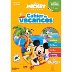 Cahier de vacances Disney - Mickey - Petite à moyenne section - Activités ludiques