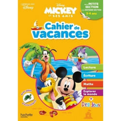 Cahier de vacances Disney - Mickey - Petite à moyenne section - Activités ludiques