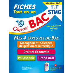 Objectif BAC Fiches Tout-en-un 1re et Tle STMG