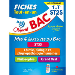 Objectif BAC Fiches Tout-en-un 1re et Term ST2S  - Nouveaux programmes (Broché)