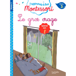 ISBN Le gros orage, niveau 3 - J'apprends à lire Montessori, Éducatif, Français, 32 pages