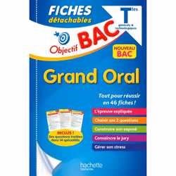 ISBN Objectif Bac - Fiches Le Grand oral du Bac, Éducatif, Français, 128 pages