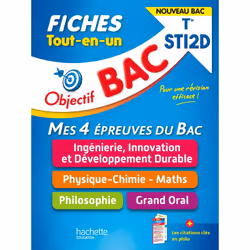 ISBN Objectif BAC Fiches Tout-en-un Term STI2D - Nouveaux programmes, Éducatif, Français, 320 pages