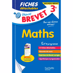 ISBN Objectif Brevet - Fiches Maths, Éducatif, Français, 96 pages