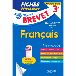 ISBN Objectif Brevet - Fiches Français, Éducatif, Français, 128 pages