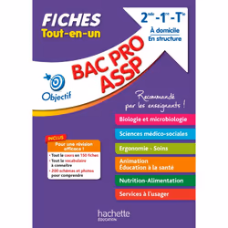 ISBN Objectif Bac Fiches BAC Pro ASSP (2nd-1re-Term), Éducatif, Français, 448 pages