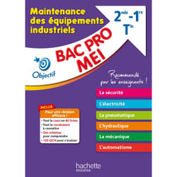 Objectif Bac - Fiches Bac Pro MEI - Maintenance des équipements industriels : 80 fiches, 120 QCM (Broché)
