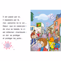 Sami et Julie CP Niveau 2 - Halte au virus ! (Broché) - Vue supplémentaire 2