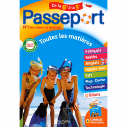 ISBN Passeport Toutes les matières De la 6e à la 5e - Cahier de vacances 2022, Éducatif, Français, 144 pages