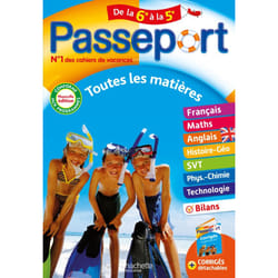 Passeport : toutes les matières - de la 6e à la 5e