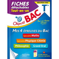Objectif BAC Fiches  Tout-en-un Tle Spécialités Maths et Physique-chimie + Philo + Grand oral (Broché)