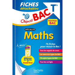 Objectif BAC Fiches détachables Spécialité maths Tle (Broché)