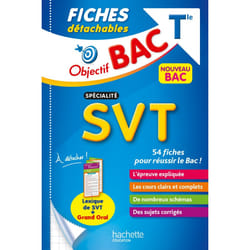 Objectif BAC Fiches détachables Spécialité SVT Tle (Broché)