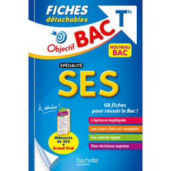 Objectif BAC Fiches détachables Spécialité SES tle (Broché)