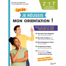 ISBN Je réussis mon orientation 2nde-1re-Tle Voies générale et technologique, Éducatif, Français, 256 pages