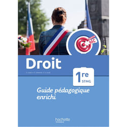 Objectif Bac Droit 1re STMG - Guide pédagogique -  Ed. 2022 (Broché)
