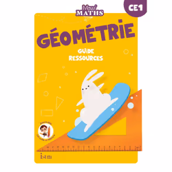 ISBN Mouv' Maths - Cahier de géométrie CE1 - Guide ressources - Ed. 2023, Éducatif, Français, 120 pages