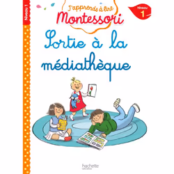 ISBN Sortie à la médiathèque, niveau 1 - J'apprends à lire Montessori, Éducatif, Français, 32 pages