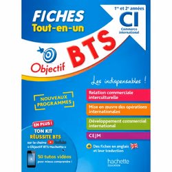 ISBN Objectif BTS Commerce international - Fiches Tout-en-un, Éducatif, Français, 368 pages