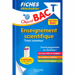 ISBN Objectif BAC Fiches détachables Enseignement scientifique Terminale, Éducatif, Français, 96 pages
